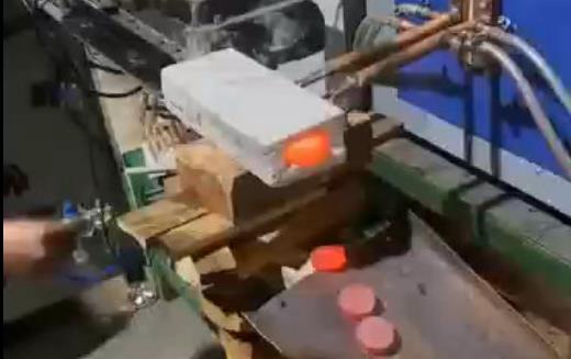 超音频感应加热炉-铁饼自动送料上料加热处理